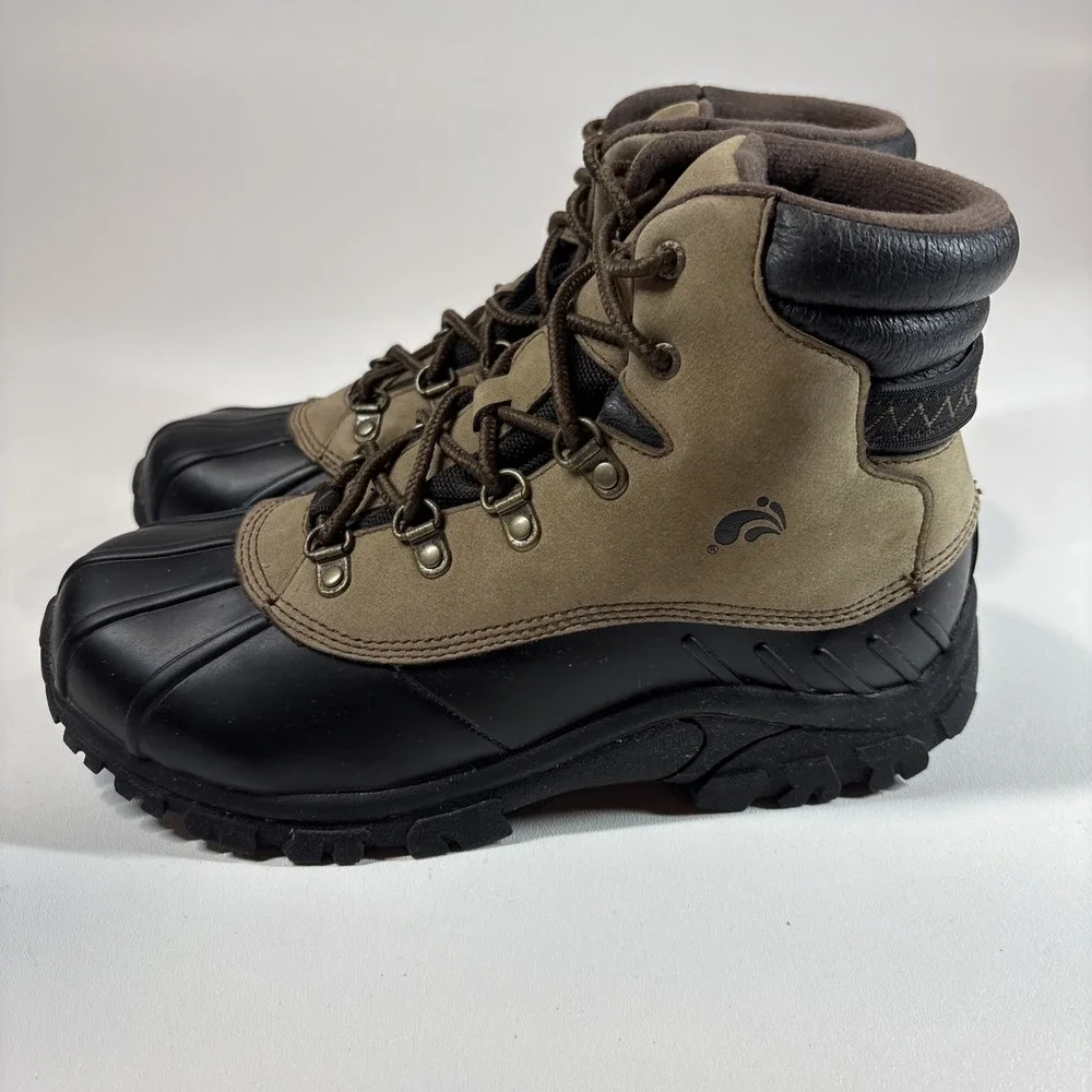 Aqua Duck Rain‎ Snow Boots 6m Brown